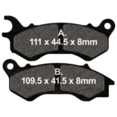 Bremsklotz Carbon Scooter EBC Alternative: 7875297 passend für: Peugeot Django, Satelis, Speedfight