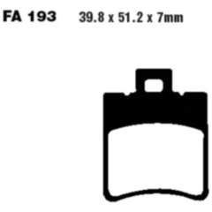 Bremsklotz Standard Scooter EBC alt. 7874985 passend für: Aprilia SR, Scarabeo, Rally