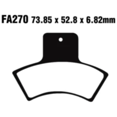 Bremsklotz Standard EBC passend für: Polaris Trail Blazer, Scrambler, Sportsman