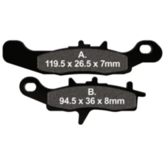 Bremsklotz Sinter R EBC Alternative: 7874563 passend für: Kawasaki KFX, KVF
