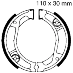 Bremsbacken mit Feder EBC Alternative: 7860208 passend für: Honda NX, XL, XR