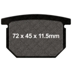 EBC Standard Bremsklötze für Motorräder 7326549