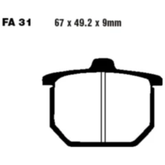 Bremsklotz Standard EBC Alternative: 7870991 passend für: Honda CB, CX, GL
