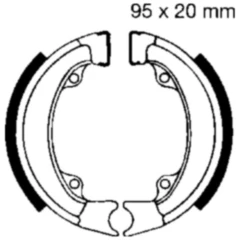 Bremsbacken mit Feder EBC Alternative: 7860216 passend für: Honda NH, QR, NB