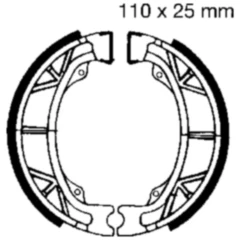 Bremsbacken mit Feder EBC gerillt Alternative: 7327992 passend für: Kymco Agility, Like, MXU