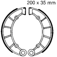 Bremsbacken mit Feder EBC passend für: Kawasaki H2, Z, Z1