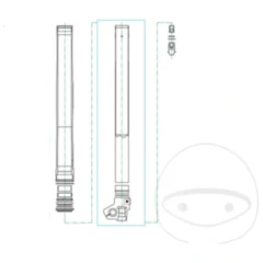 Schraube Sicherung Gabel Kayaba M6X6MM passend für: Honda CRF