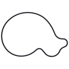 Dichtung Wasserpumpe Deckel Originalersatzteil passend für: Honda CBR 7348371