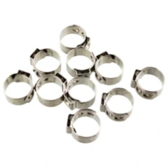 Lochbandklemmen Edelstahl 12.6 JMP – Bandbreite 7 mm, 10 Stück