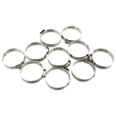 Lochbandklemmen für Motorräder 33.0 JMP Edelstahl 7 mm 10 Stück