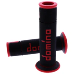 Griffgummi A450 schwarz/rot für Motorrad