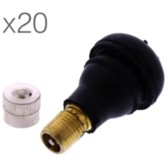 Gummiventil 11.3 mm TR412 JMP mit Metallkappe für Motorräder