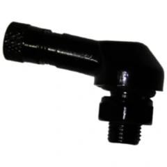 Winkelventil aus Aluminium JMP schwarz 8.3 mm für Motorräder