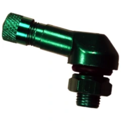 Winkelventil Aluminium JMP grün 8.3 mm für Motorräder