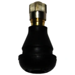 Gummiventil TR412S 11,3 mm mit Metallkappe für Motorräder