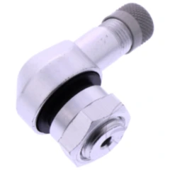Winkelventil Aluminium poliert 11,3 mm für Motorräder