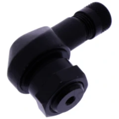 Aluminium Ventil gewinkelt schwarz 11.3 mm für Motorräder