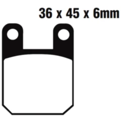 Bremsklotz Standard EBC passend für: Derbi Senda, Atlantis, GPR, Motorhispania RYZ, Duna, Furia