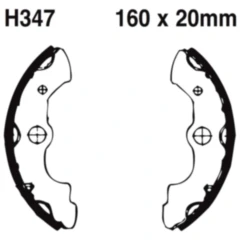 Bremsbacken mit Feder EBC passend für: Honda TRX