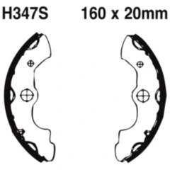 Bremsbacken mit Feder EBC passend für: Honda TRX 7370022