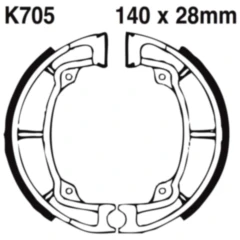 Bremsbacken mit Feder EBC passend für: Kawasaki KX, KLF, Z