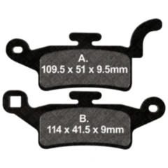 Bremsklotz Standard Scooter EBC Alternative: 7870122 passend für: Yamaha HW, YW