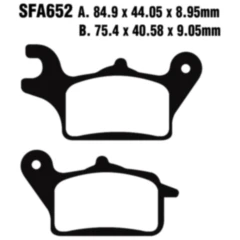 Bremsklotz Standard Scooter EBC Alternative: 7870147 passend für: Yamaha MWS, MWD, MW