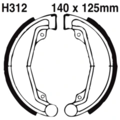 Bremsbacken mit Feder EBC gerillt passend für: Honda CM, XL, CL