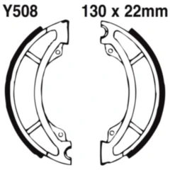 Bremsbacken EBC gerillt mit Federn