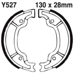 Bremsbacken mit Feder EBC gerillt passend für: Yamaha YFM, XC, DT, MBK XC, XN, YN, YQ