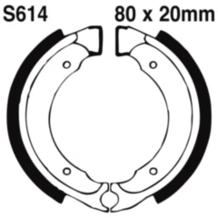 Bremsbacken mit Feder EBC gerillt passend für: Suzuki LT - Z, LT, LT - A