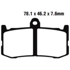 Bremsklotz Sinter GPFAX EBC Alternative: 7870068 passend für: Triumph Daytona
