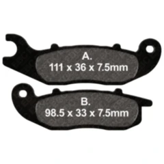 Bremsklotz Carbon Scooter EBC passend für: Piaggio Liberty, Medley, Hexagon