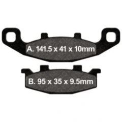 Bremsklotz Standard EBC Alternative: 7871767 passend für: Kawasaki ZZR, ZR, KLE