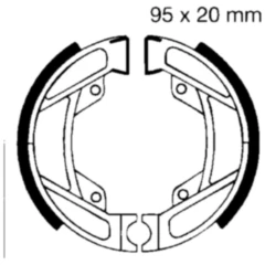 Bremsbacken mit Feder EBC passend für: Honda PX, PXR