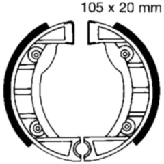 Bremsbacken mit Feder EBC passend für: Piaggio Ciao, Si, Bravo, Vespa Grillo