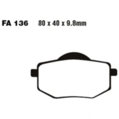 Bremsklötze Standard für EBC FA136