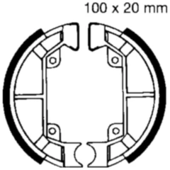 Bremsbacken ohne Feder EBC Alternative: 7860067 passend für: Piaggio Quartz