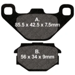 Bremsklotz Standard EBC Alternative: 7870546 passend für: MZ/MUZ Baghira, Mastiff, SM