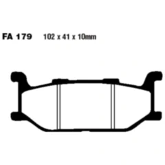 Bremsklotz Standard Scooter EBC passend für: Yamaha XP, YP, CFMOTO SR