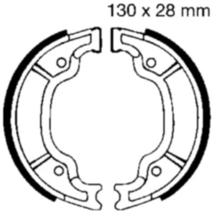 Bremsbacken mit Feder EBC Alternative: 7860836 passend für: Yamaha YFM, XC, DT