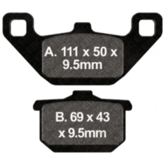 Bremsklotz Semi - Sinter V EBC passend für: Kawasaki GPZ, EN, VN