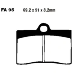 Bremsklotz Semi - Sinter V EBC passend für: Ducati Supersport, Monster, 916
