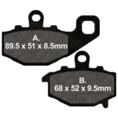 Bremsklotz Semi - Sinter V EBC passend für: Kawasaki Z, ZX - 6R, ER - 6F