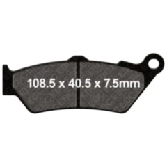 Bremsklotz Semi - Sinter V EBC passend für: BMW R, F (650, 850, 800, 750, 700, 900), K, G