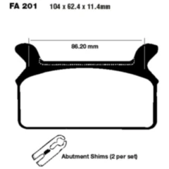 EBC Bremsklötze Standard für Motorräder 7377153