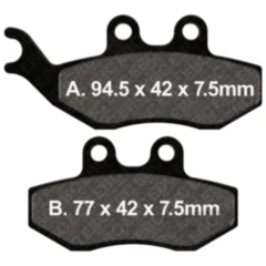 Bremsklotz Standard Scooter EBC passend für: Beta RR, Alp, Urban, Peugeot Satelis, Geopolis, Jet Force