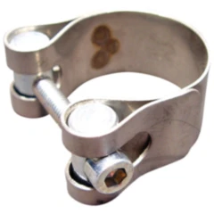 Auspuffschelle Edelstahl 35 mm für Motorräder