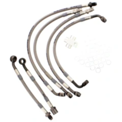 Bremsschlauch Stahlflex Kit Anschluss anthrazit 6 - teilig passend für: BMW K 7570108