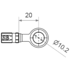 Ringfitting Vario kurz 10 mm 0 Edelstahl